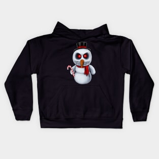 Evil Snowman Stole my Candy Cane Kids Hoodie